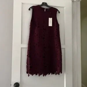 chinese dress ladies Karen Millen red organza party dress  The Frockery